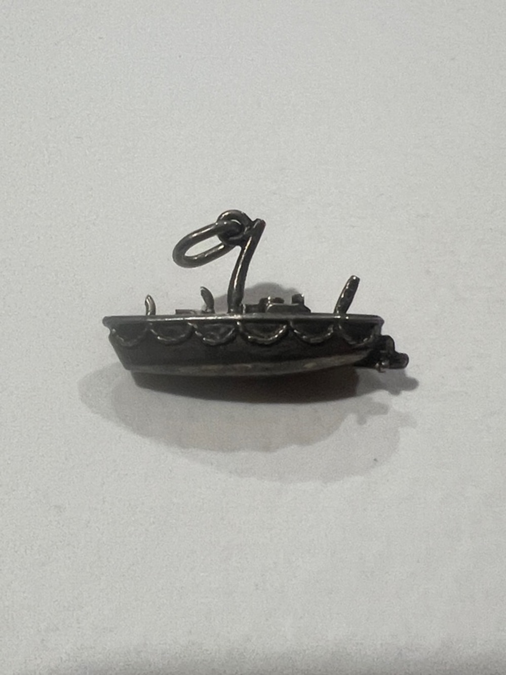 Sterling Silver Boat Charm Pendant